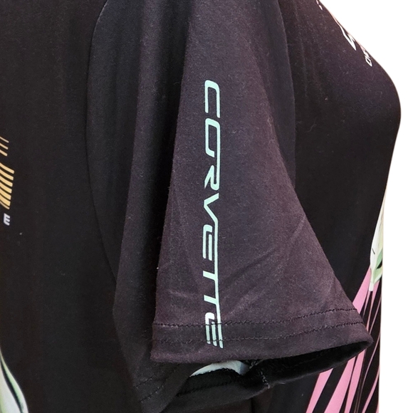 Chemistry Corvette Graphic T-Shirt Mini Dress Black & Pink Women size 1X - Picture 6 of 15